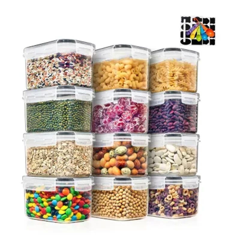 Sorbus Airtight Containers With Locking Lids, Measuring Spoons & Labels 12-pc. Food Container