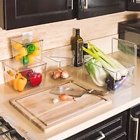 Sorbus Variety Pack Clear Acrylic Bins With Handles And Lids 12-pc. Storage Bin