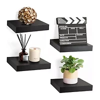 Sorbus 9" Square 4-Shelf Shelf with Baskets