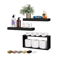 Sorbus 3 Piece Variety 3-Shelf Shelf with Baskets
