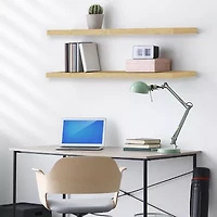 Sorbus Floating  with Led Lights 5-Shelf Shelf Baskets