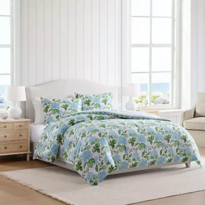 Martha Stewart Hydrangea 3-pc. Comforter Set