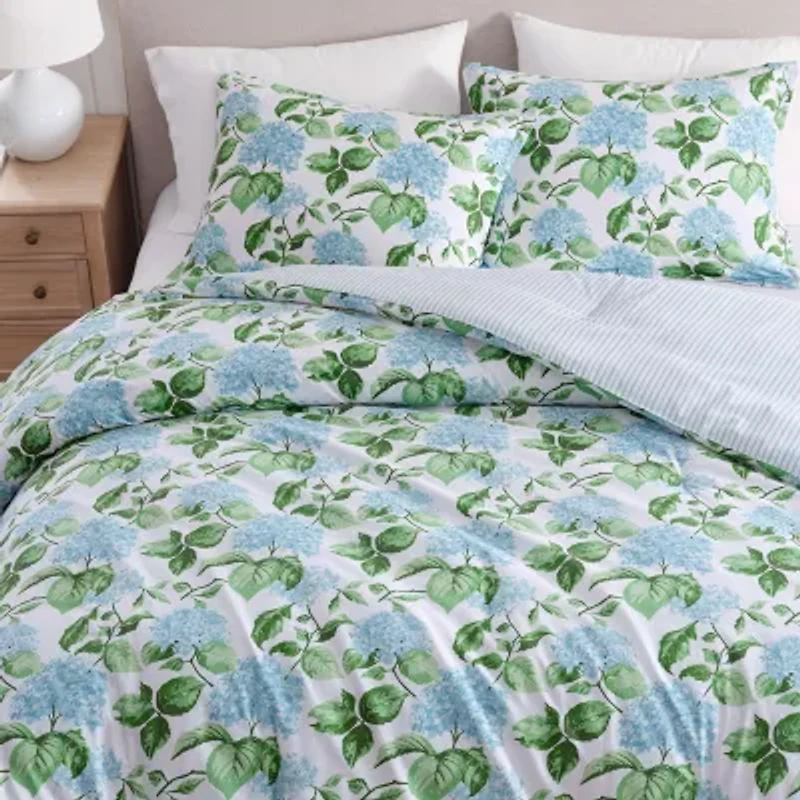 Martha Stewart Hydrangea 3-pc. Comforter Set