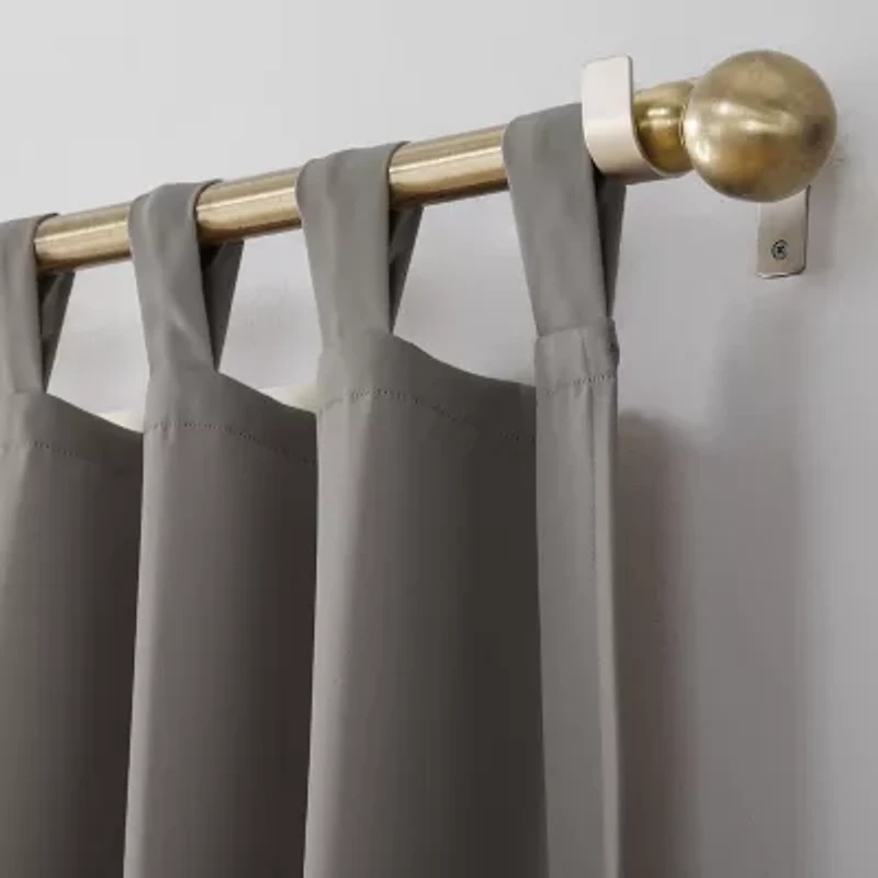 Sun Zero Evan Tab Top Energy Saving Blackout Single Curtain Panel