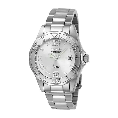 Invicta Angel Womens Silver Tone Stainless Steel Bracelet Watch 14396