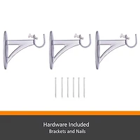Kenney® Fast Fit™ Easy Install Jamey Curtain Rod