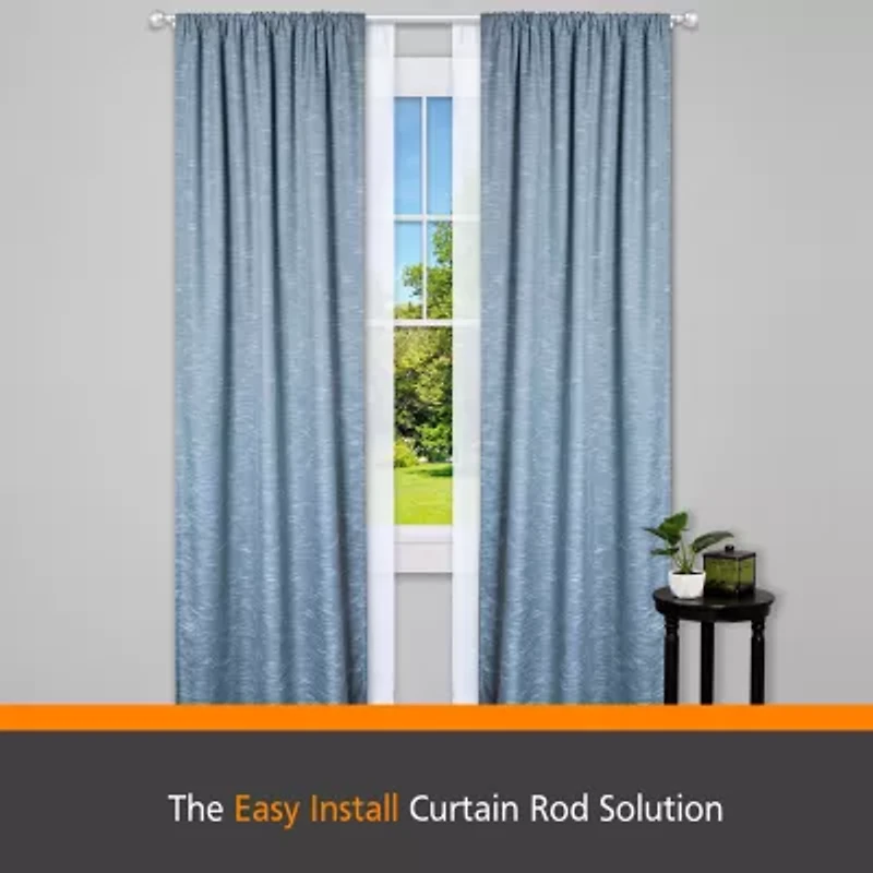 Kenney® Fast Fit™ Easy Install Buchanan Double Curtain Rod