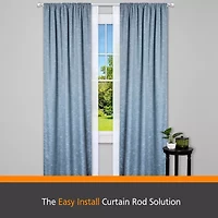 Kenney® Fast Fit™ Easy Install Buchanan Double Curtain Rod