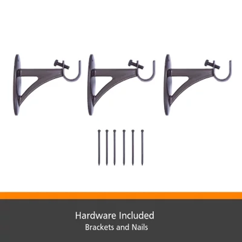 Kenney® Fast Fit™ Easy Install Carey Curtain Rod