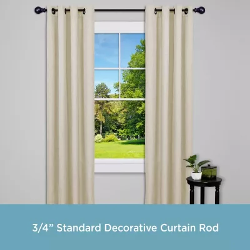 Kenney Bryce Ball 3/4 Adjustable Curtain Rod