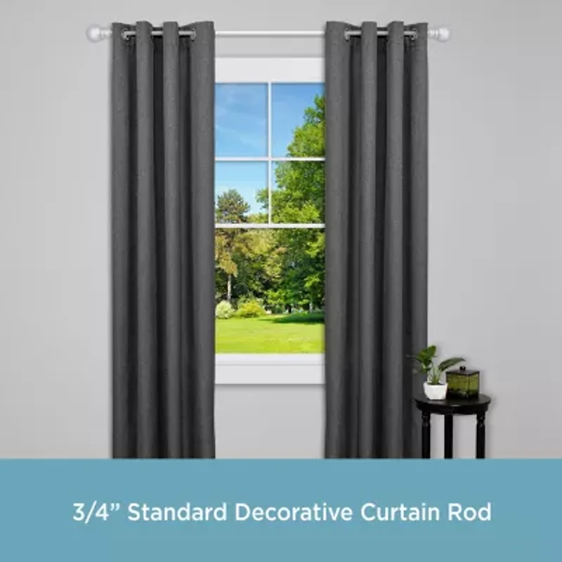 Kenney Bryce Ball 3/4 Adjustable Curtain Rod