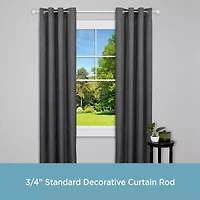 Kenney Bryce Ball 3/4 Adjustable Curtain Rod