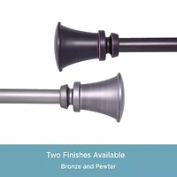 Kenney Nile Trumpet 3/4 Adjustable Curtain Rod