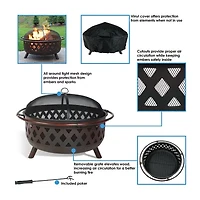 Sunnydaze Collection Portable Weather Resistant Fire Pit