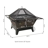 Sunnydaze Collection Portable Weather Resistant Fire Pit