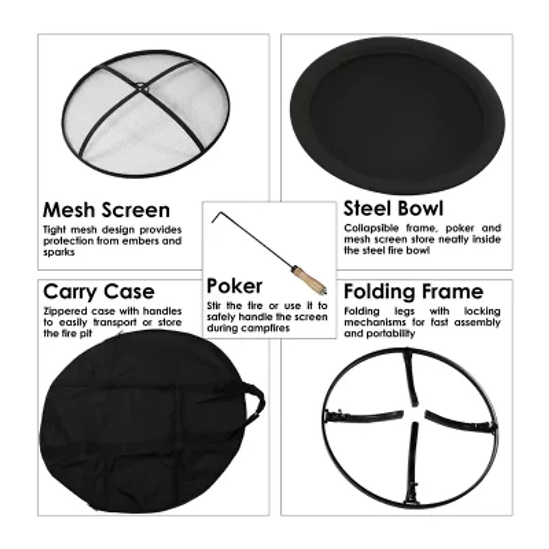 Sunnydaze Collection Portable Fire Pit