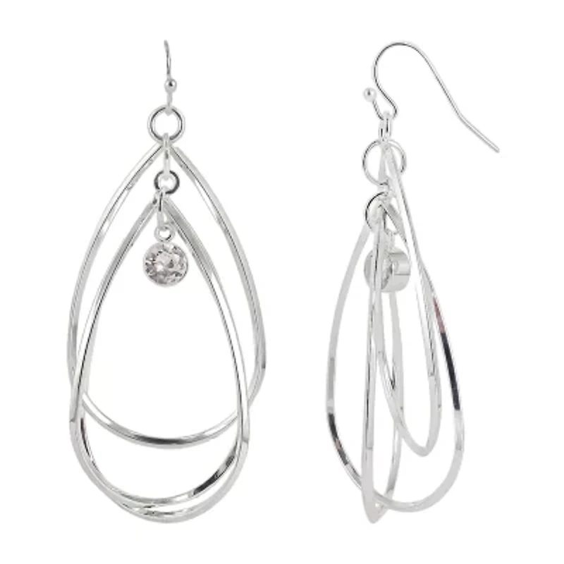 Bold Elements Womens Stainless Steel Drop Earrings