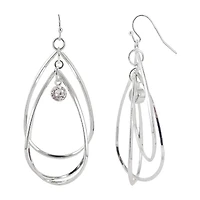 Bold Elements Womens Stainless Steel Drop Earrings