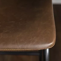 2-pc. Faux Leather Kitchen Counter Stools