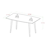 Mid Century Modern 60" Dining Table