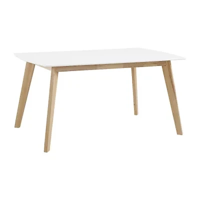 60" Retro Modern Wood Kitchen Dining Table