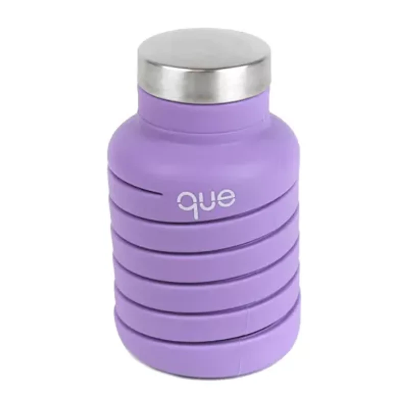 Que Collapsible Bpa Free Dishwasher Safe 20 Oz. Water Bottle