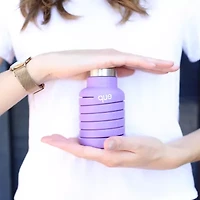 Que Collapsible Bpa Free Dishwasher Safe 20 Oz. Water Bottle