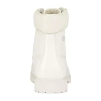 Lugz Mens Convoy Fleece Wide Block Heel Lace Up Boots