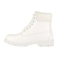 Lugz Mens Convoy Fleece Wide Block Heel Lace Up Boots