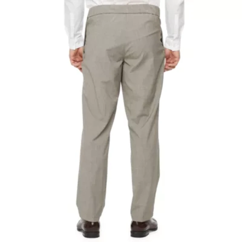 Stafford Coolmax All Season Seated Mens Adaptive Classic Fit Flat Front Suit Pant
