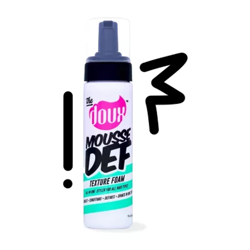 The Doux Mousse Def Texture Foam Hair Mousse 7 oz.