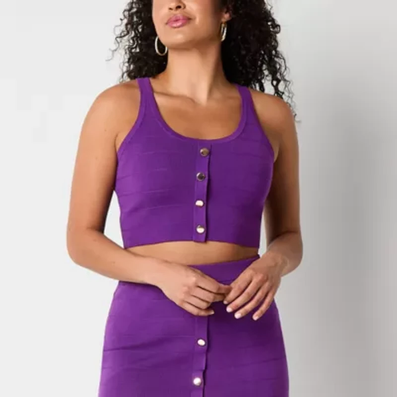 Bold Elements Womens Crew Neck Sleeveless Pullover Sweater