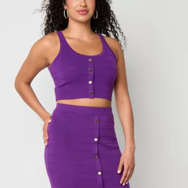 Bold Elements Womens Crew Neck Sleeveless Pullover Sweater