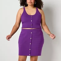 Bold Elements Womens Pencil Skirt-Plus