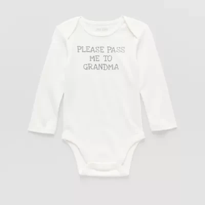 Okie Dokie Baby Unisex Round Neck Long Sleeve Rib Bodysuit