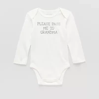 Okie Dokie Baby Unisex Round Neck Long Sleeve Rib Bodysuit
