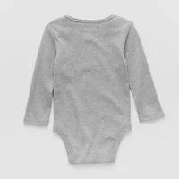 Okie Dokie Baby Unisex Round Neck Long Sleeve Rib Bodysuit