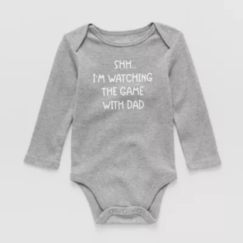Okie Dokie Baby Unisex Round Neck Long Sleeve Rib Bodysuit