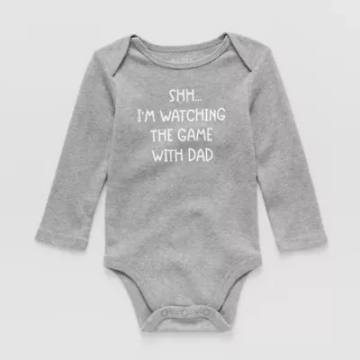 Okie Dokie Baby Unisex Round Neck Long Sleeve Rib Bodysuit