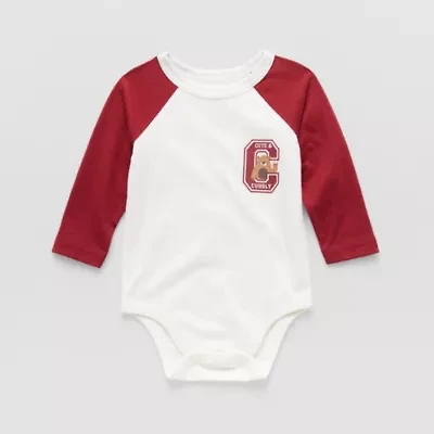 Okie Dokie Baby Boys Round Neck Long Sleeve Bodysuit