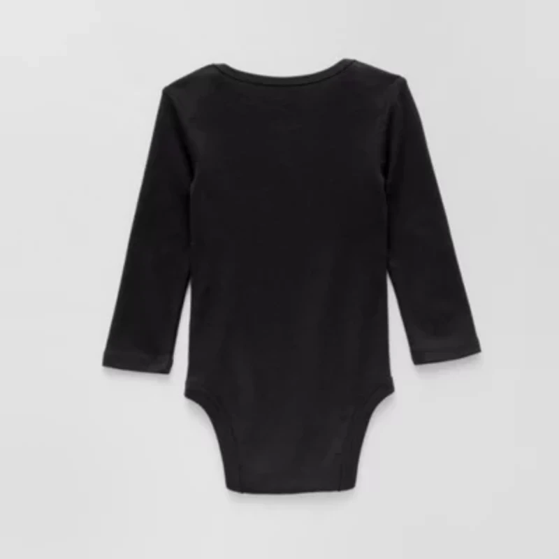 Okie Dokie Baby Unisex Round Neck Long Sleeve Rib Bodysuit