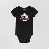 Okie Dokie Halloween Baby Unisex Round Neck Short Sleeve Rib Bodysuit