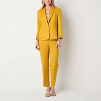 Black Label by Evan-Picone Linen Blend Womens Straight Fit Suit Pant