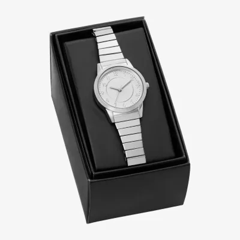 Womens Silver Tone Stainless Steel Expansion Watch Fmdjo340