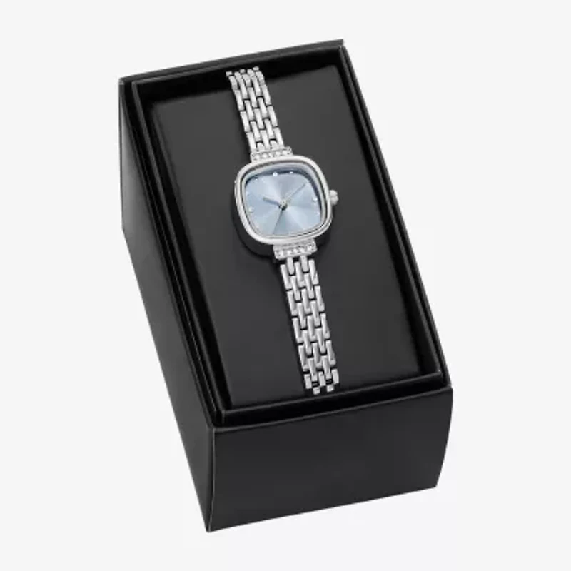 Womens Crystal Accent Silver Tone Bracelet Watch Fmdjo335