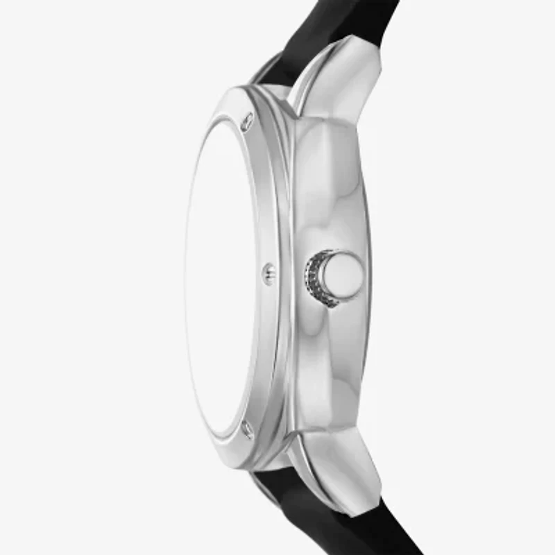 Womens Crystal Accent Black Strap Watch Fmdjo342