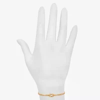 Bijoux Bar Womens Stainless Steel 7.5 Inch Solid Link Round Chain Bracelet