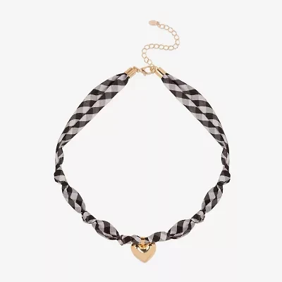 Bijoux Bar Womens Heart 16 Inch Pendant Necklace