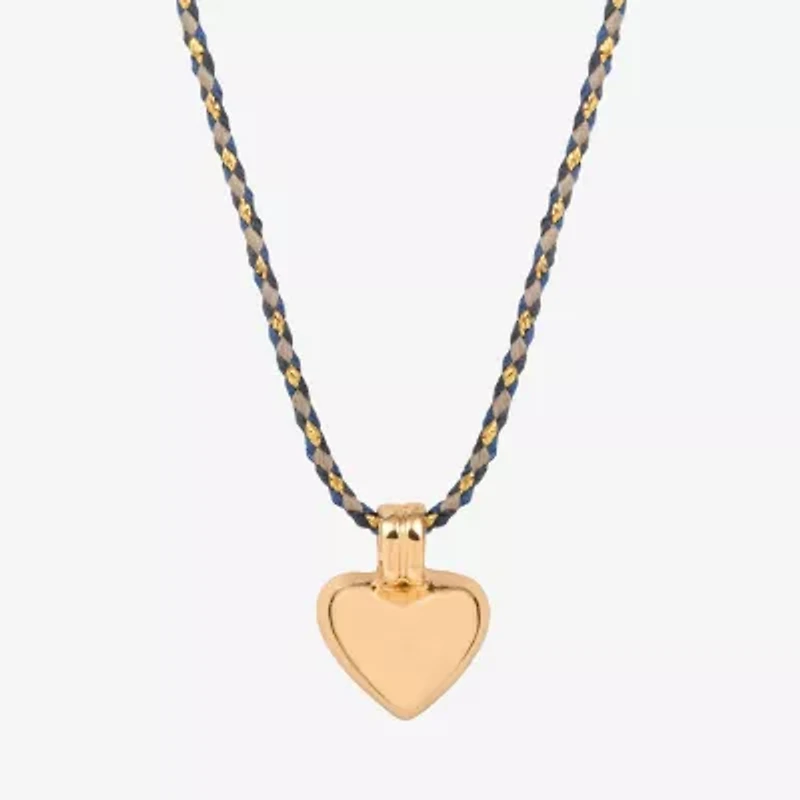 Bijoux Bar Womens Heart 16 Inch Pendant Necklace
