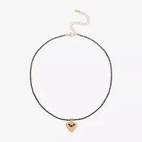 Bijoux Bar Womens Heart 16 Inch Pendant Necklace